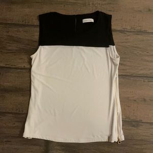 Calvin Klein Classy Black/White Top